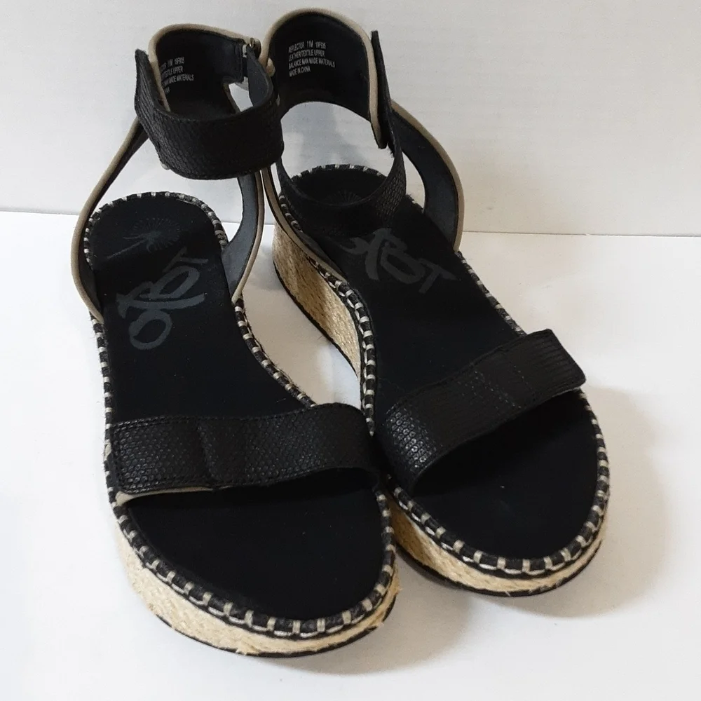 OTBT Reflector espadrilles Women's Black vacations beach casual office Y2K 11M